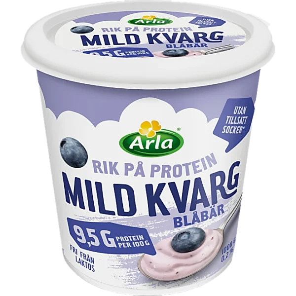 Kvarg Mild Blåbär Arla