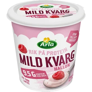 Kvarg Mild Hallon Arla