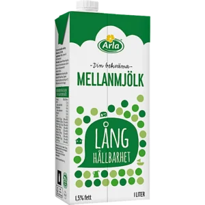 Mellanmjölk Lång hållbarhet Arla