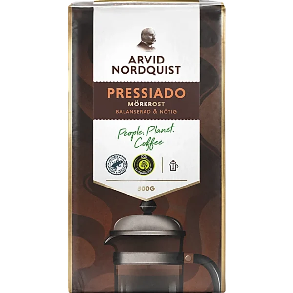 Presskaffe Mörkrost Pressiado Arvid Nordquist. 500 g.